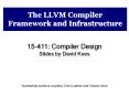 The LLVM Compiler Framework and Infrastructure PowerPoint PPT Presentation