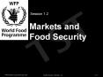 Markets and Food Security PowerPoint PPT Presentation