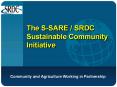 The S-SARE / SRDC Sustainable Community Initiative PowerPoint PPT Presentation