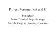 Project Management and IT PowerPoint PPT Presentation