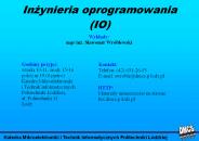 Inzynieria oprogramowania (IO)