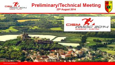 Preliminary/Technical Meeting