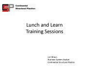 Lunch and Learn Training Sessions