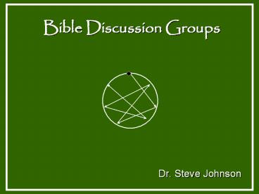 Bible Discussion Groups