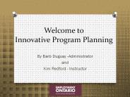 Welcome to Innovative Program Planning