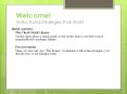 Welcome! Instructional Strategies that Work! PowerPoint PPT Presentation