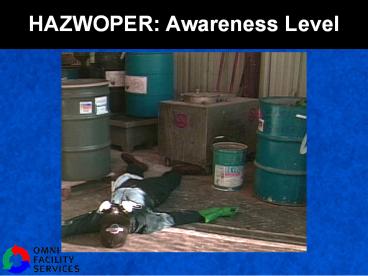 HAZWOPER: Awareness Level