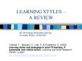 LEARNING STYLES  PowerPoint PPT Presentation