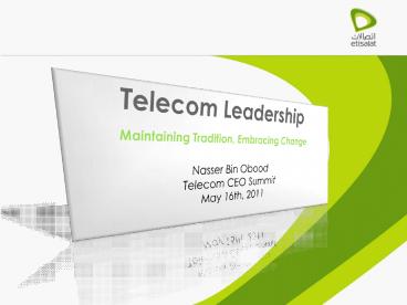 Telecom Leadership