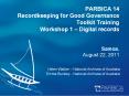 PARBICA 14 Recordkeeping for Good Governance Toolkit Training Workshop 1  PowerPoint PPT Presentation