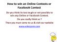 Need votes for a Facebook Contest PowerPoint PPT Presentation