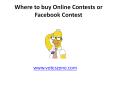 Online Contest to Win PowerPoint PPT Presentation