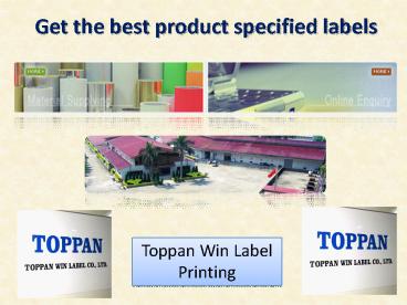 Get the best product specified labels