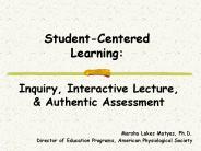 Student-Centered Learning: