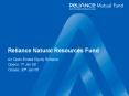 Reliance Natural Resources Fund PowerPoint PPT Presentation