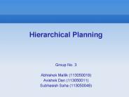Hierarchical Planning