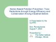 Sector-Based Pollution Prevention: Toxic Reductions through Energy Efficiency and Conservation Among Industrial Boilers PowerPoint PPT Presentation