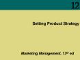 Setting Product Strategy PowerPoint PPT Presentation