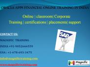 Oracle Apps Financial Online Training in India