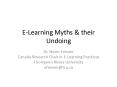 E-Learning Myths PowerPoint PPT Presentation
