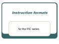 Instruction formats PowerPoint PPT Presentation