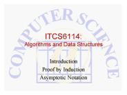 ITCS6114: Algorithms and Data Structures
