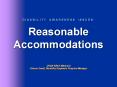 D I S A B I L I T Y  A W A R E N E S S  I S S U E S : Reasonable Accommodations USDA-NRCS Missouri Sharon Small, Disability Emphasis Program Manager PowerPoint PPT Presentation