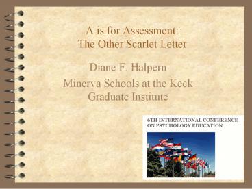A is for Assessment: The Other Scarlet Letter