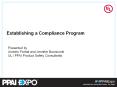 Establishing a Compliance Program PowerPoint PPT Presentation