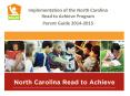 Implementation of the North Carolina Read to Achieve Program PowerPoint PPT Presentation