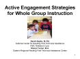 Active Engagement Strategies for Whole Group Instruction PowerPoint PPT Presentation