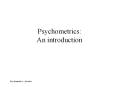 Psychometrics: An introduction PowerPoint PPT Presentation