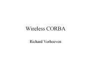 Wireless CORBA