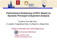 Performance Monitoring of MPC Based on Dynamic Principal Component Analysis PowerPoint PPT Presentation