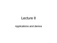 Applications and demos