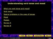 Understanding verb tense and mood