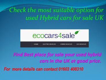 eco car news UK