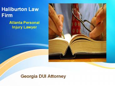 Haliburtonlawfirm.com - Personal Injury lawyer Atlanta