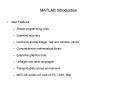 MATLAB Introduction PowerPoint PPT Presentation