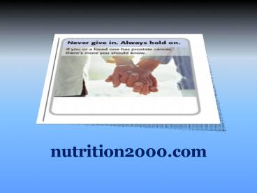 Alternative Prostate Cancer Treatments