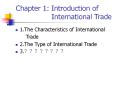 Chapter 1: Introduction of         International Trade PowerPoint PPT Presentation