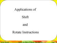 Applications of