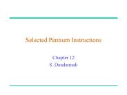 Selected Pentium Instructions