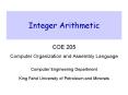 Integer Arithmetic PowerPoint PPT Presentation