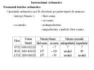 Instructiuni Aritmetice
