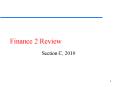 Finance 2 Review PowerPoint PPT Presentation
