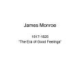 James Monroe PowerPoint PPT Presentation