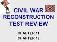 CIVIL WAR RECONSTRUCTION TEST REVIEW PowerPoint PPT Presentation