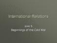 International Relations PowerPoint PPT Presentation