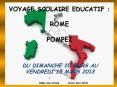 VOYAGE SCOLAIRE EDUCATIF :  ROME  POMPEI PowerPoint PPT Presentation
